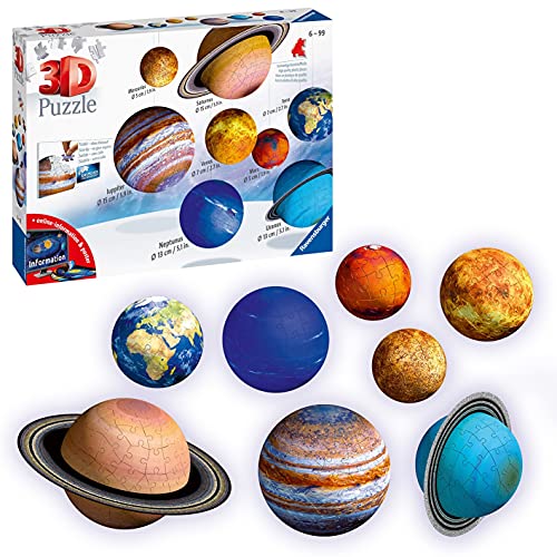 Ravensburger- Planetary Solar System Puzzle 3D, Multicolor (1)