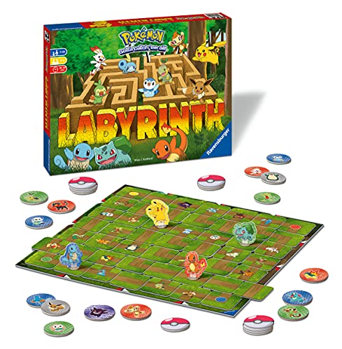 Ravensburger, Pokemon Labyrinth, Juego de Mesa, Versión Española, 2-4 Jugadores, Edad Recomendada 7+, Laberinto Magico