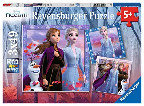 Ravensburger Puzzle 05011, Frozen 2, Puzzle 3x49 Piezas, Puzzle Niños, Edad Recomendada 5+ , Rompecabezas Ravensburger