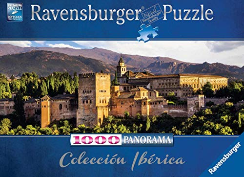 Ravensburger Puzzle 1000 Piezas, La Alhambra Granada, Panoramas, Colección Fotos y Paisajes, para Adultos, Rompecabezas de Calidad