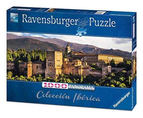 Ravensburger Puzzle 1000 Piezas, La Alhambra Granada, Panoramas, Colección Fotos y Paisajes, para Adultos, Rompecabezas de Calidad