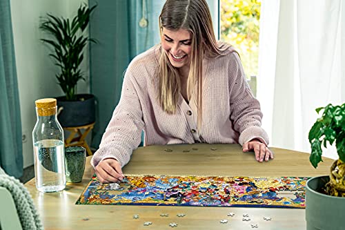 Ravensburger Puzzle 1000 Piezas, Personajes Disney, Puzzle Disney Panorama, Rompecabezas Ravensburger de óptima calidad, Edad Recomendada 12+