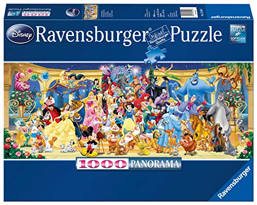 Ravensburger Puzzle 1000 Piezas, Personajes Disney, Puzzle Disney Panorama, Rompecabezas Ravensburger de óptima calidad, Edad Recomendada 12+