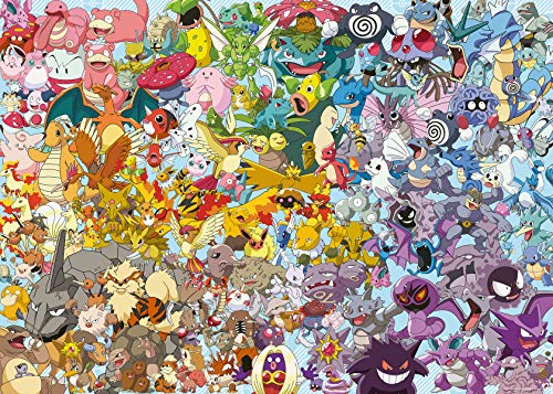 Ravensburger Puzzle 1000 Piezas, Pokémon Challenge, Colección Challenge, Impossible Rompecabezas Ravensburger de Alta Calidad, Jigsaw Puzzle