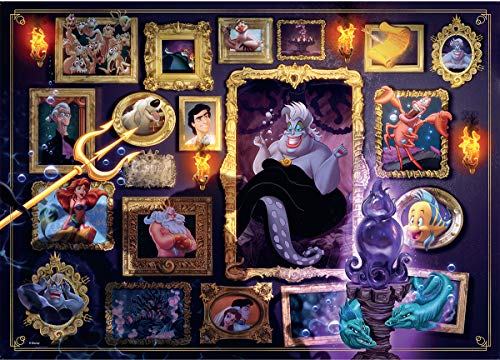 Ravensburger Puzzle 1000 Piezas, Villainous, Ursula, Puzzle Disney, Rompecabezas Ravensburger de Alta Calidad, Villanos Puzzle, Edad Recomendada 12+