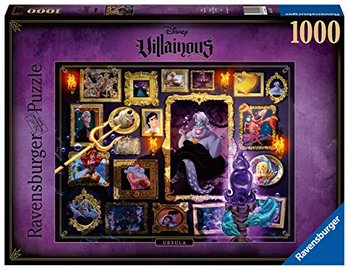 Ravensburger Puzzle 1000 Piezas, Villainous, Ursula, Puzzle Disney, Rompecabezas Ravensburger de Alta Calidad, Villanos Puzzle, Edad Recomendada 12+