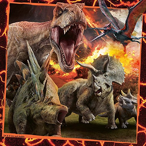 Ravensburger - Puzzle 3 x 49, Jurassic World (08054)