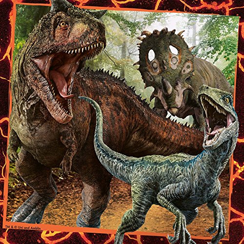 Ravensburger - Puzzle 3 x 49, Jurassic World (08054)