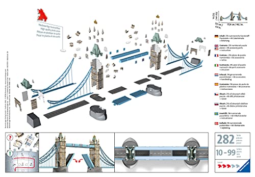 Ravensburger - Puzzle 3D, diseño Tower Bridge (12559 3)