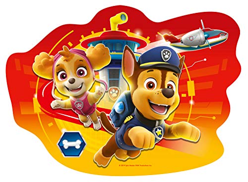 Ravensburger Puzzle, Paw Patrol, 4 Puzzle Shaped Giant, Puzzle Niños, Edad Recomandada 3+, 10-12-14-16 Piezas