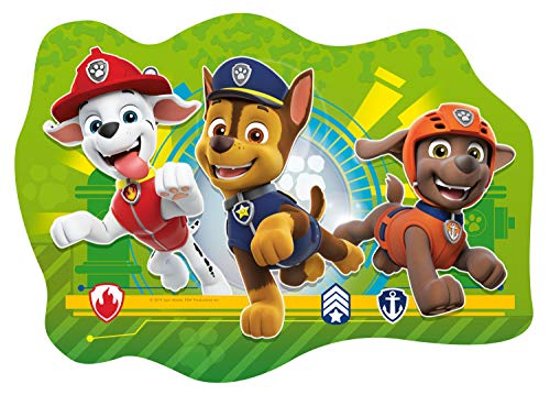 Ravensburger Puzzle, Paw Patrol, 4 Puzzle Shaped Giant, Puzzle Niños, Edad Recomandada 3+, 10-12-14-16 Piezas