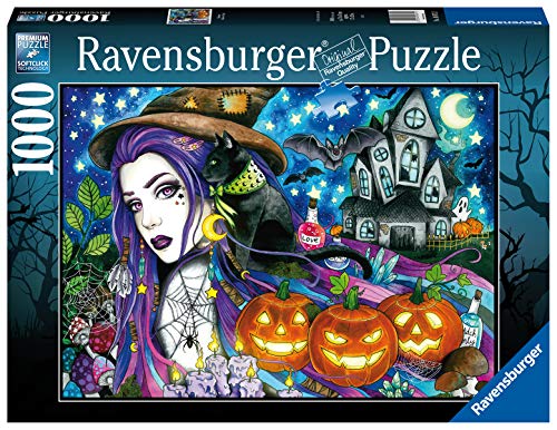 Ravensburger Puzzle, Puzzle 1000 Piezas, El Día de Halloween, Puzzle Adultos, Puzzle Fantasy, Rompecabezas de Calidad