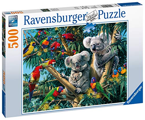 Ravensburger Puzzle, Puzzle 500 Piezas, Koalas en el árbol, Puzzles para Adultos, Puzzle Animales, Rompecabezas Ravensburger de Alta Calidad