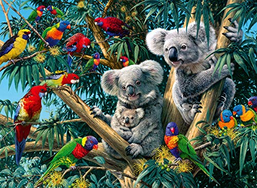 Ravensburger Puzzle, Puzzle 500 Piezas, Koalas en el árbol, Puzzles para Adultos, Puzzle Animales, Rompecabezas Ravensburger de Alta Calidad