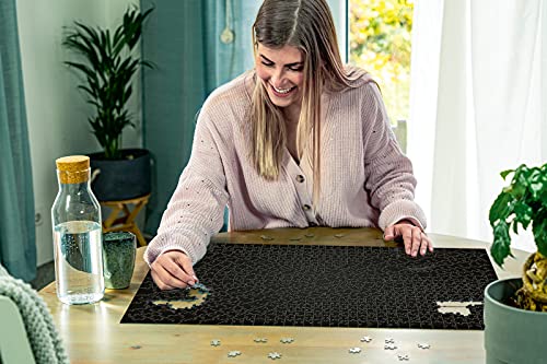 Ravensburger Puzzle, Puzzle 736 Piezas, Krypt Black, Puzzles para Adultos, Puzzle Monocromo Espiral, Rompecabezas Ravensburger de Alta Calidad