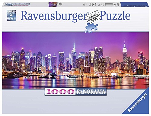 Ravensburger Puzzle, Puzzles 1000 Piezas, Luces De Manhattan, Puzzle Nueva York, Puzzles para Adultos, Puzzle Panorama, Puzzle Ravensburger