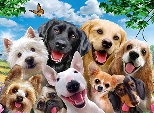 Ravensburger Puzzle Selfie de Perros - Puzzle 300 XXL, 300 piezas, para niños 9+ años (13228)