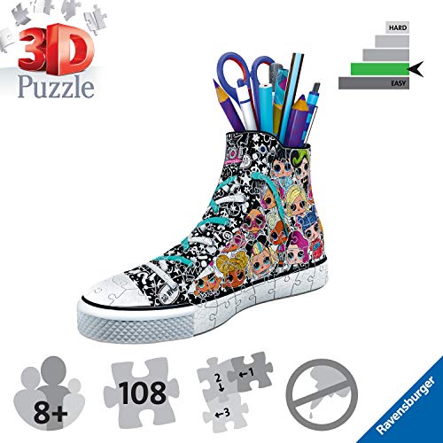 Ravensburger Surprise Puzzle 3D Sneaker L.O.L, Multicolor (11163)