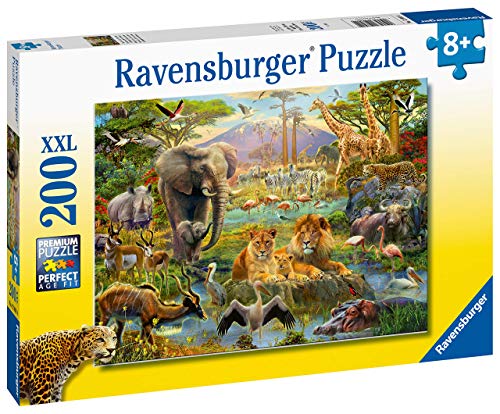 Ravensburger- The Jungle Rompecabeza de 200 Piezas XXL, Multicolor (12891)