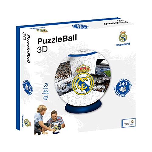 Real Madrid Puzzleball CF (Tamaño Balón) 8,4 (63690), Multicolor, Ninguna (Eleven Force 1)