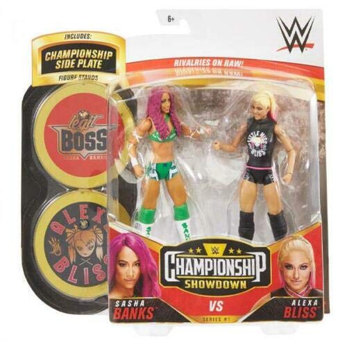 reemplazo Sasha Banks Vs Alexa Bliss | Championship Showdown Series 1 | Figuras de Acción de la WWE