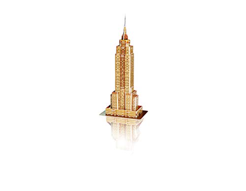 Revell 3D Puzzle- Empire State Building, el Rascacielos, un hito de Nueva York Descubre el Mundo en 3D, diversión para jóvenes y Mayores, Color Coloreado (119)