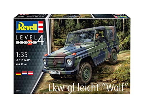 Revell GmbH 3227 Revell 03277 3277 - Kit de Modelos de plástico para Lkw GL Leicht 'Wolf', Multicolor, 1/35