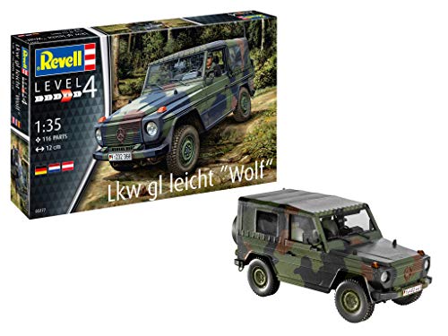 Revell GmbH 3227 Revell 03277 3277 - Kit de Modelos de plástico para Lkw GL Leicht 'Wolf', Multicolor, 1/35