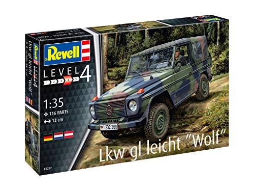 Revell GmbH 3227 Revell 03277 3277 - Kit de Modelos de plástico para Lkw GL Leicht 'Wolf', Multicolor, 1/35