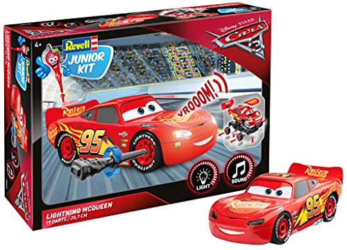 Revell- Lightning Mcqueen (Light&Sound) The Movie Cars 3 Juego de Construction de Coche, 4+ Años, Multicolor, 1:20 Escala (00860)