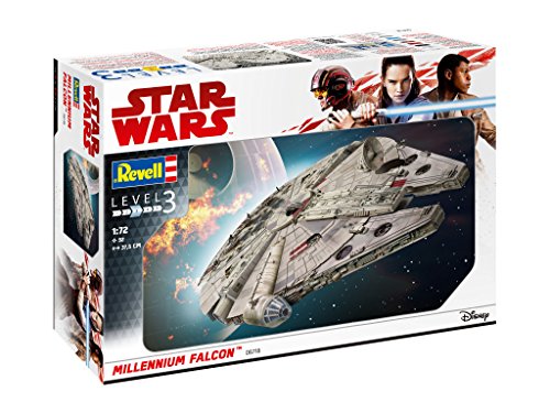 Revell Solo Maqueta Star Wars Millennium Falcon Con Kit Modelo, multicolor, 1:72 Scale (6718)