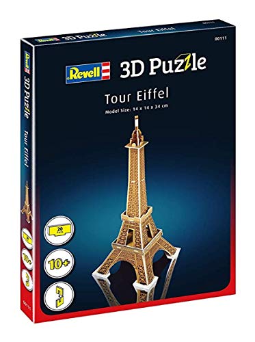 Revell- Torre Eiffel 3D Puzzle, Multicolor (00111)