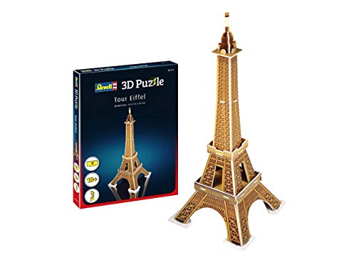 Revell- Torre Eiffel 3D Puzzle, Multicolor (00111)