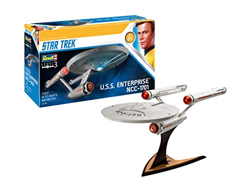 Revell-U.S.S. Enterprise NCC-1701 (Tos), Escala 1:600 James T. Kirk Kit de Modelos de plástico, Multicolor, 1/600 04991/4991