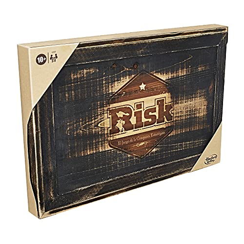 Risk, edición rústica de Madera, Juego de Sociedad de Estrategia, versión Francesa, de 2 a 6 Jugadores