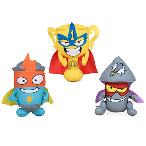 Rivals of Kaboom Pack 3 Peluches Superzings Kid Kazoom Pow Position Tim Rocket Peluche Original 33cm Super Soft Peluche Superthings Grandes