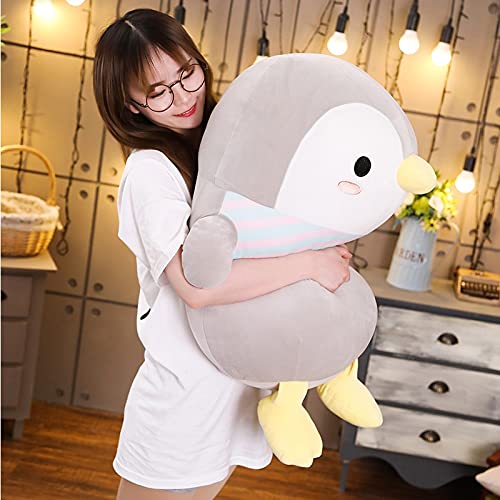 RJGLKS Juguetes de Peluche de pingüino Gordo Gigante, muñeco de Animales de Dibujos Animados de Peluche, Juguete de Moda para niños, bebés, niñas Encantadoras, Regalo de cumpleaños de Navidad, 70 cm