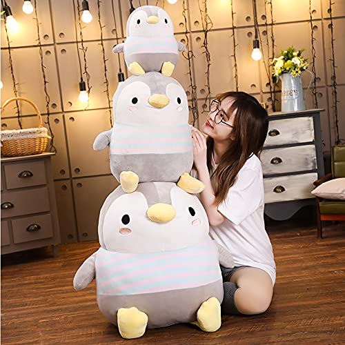 RJGLKS Juguetes de Peluche de pingüino Gordo Gigante, muñeco de Animales de Dibujos Animados de Peluche, Juguete de Moda para niños, bebés, niñas Encantadoras, Regalo de cumpleaños de Navidad, 70 cm