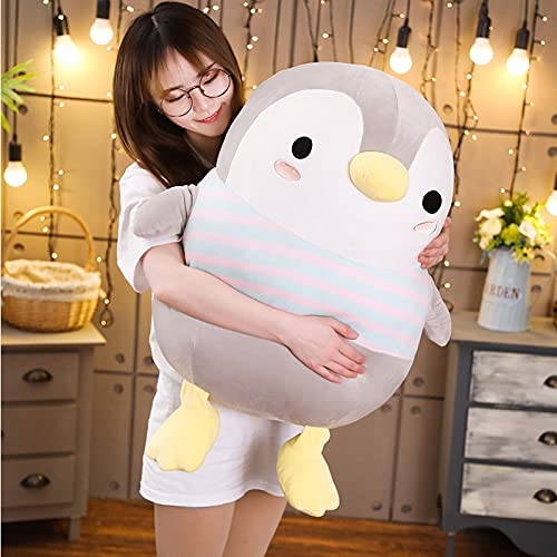 RJGLKS Juguetes de Peluche de pingüino Gordo Gigante, muñeco de Animales de Dibujos Animados de Peluche, Juguete de Moda para niños, bebés, niñas Encantadoras, Regalo de cumpleaños de Navidad, 70 cm