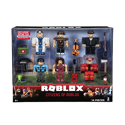 Roblox, Ciudadanos de Roblox, pack de 6 figuras , color/modelo surtido