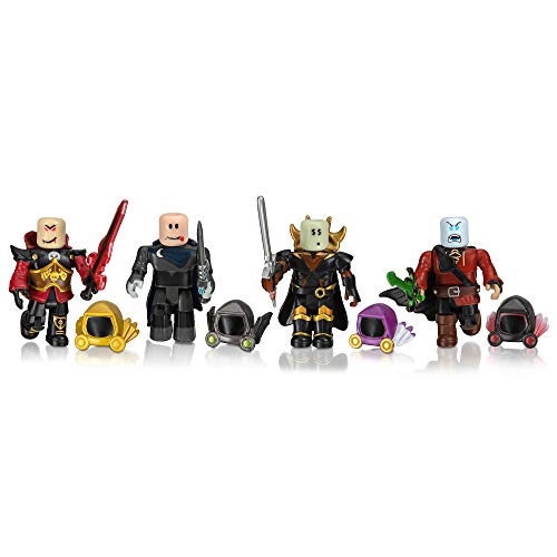 Roblox ROB0306 Dominus Dudes Paquete de Cuatro Figuras [Incluye artículo Virtual Exclusivo]