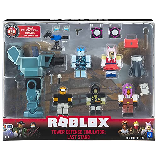 Roblox- Tower Simulator: Last Stand Figura de acción, Color simulador de Torre Defense: Soporte de Carga (Jazwares ROB0495)