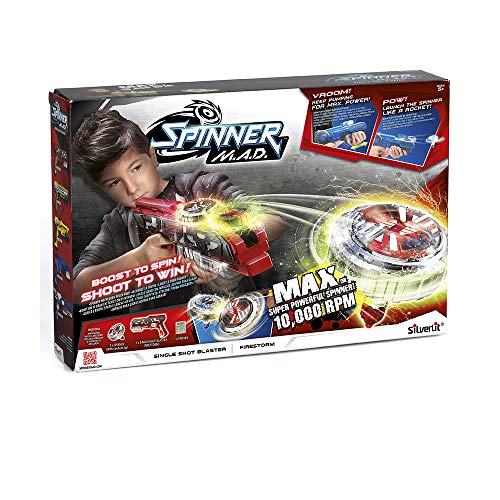 Rocco Giocattoli - Spinner Mad Blaster Single Shot Juego, Colores Surtidos, 86300