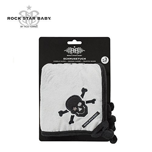 ROCK STAR BABY® Tico Torres - Manta de seguridad para bebé, diseño de pirata, color negro