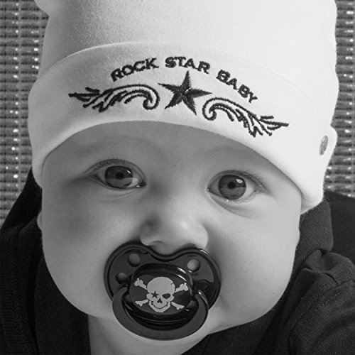 ROCK STAR BABY® Tico Torres - Manta de seguridad para bebé, diseño de pirata, color negro