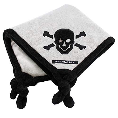 ROCK STAR BABY® Tico Torres - Manta de seguridad para bebé, diseño de pirata, color negro