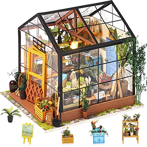 Rolife 3D DIY Modelo de casa de muñecas con Luces Miniatura de Madera Kits de Muebles niñas-niños 14 15 16 17 18 años de Edad hasta Juguetes(Cathy's Flower House)