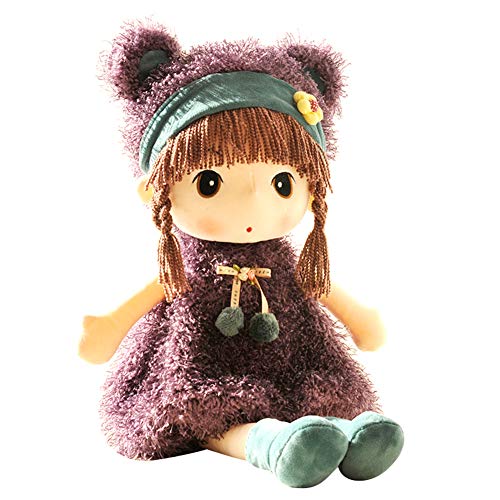 Rongchuang Muñeco de Trapo Encantador de Peluche Suave para Niñas Bebés, Muñeca de Trapo de Princesa de Cuento de Hadas, Muñeca Linda de Dibujos Animados, Juguetes de Peluche