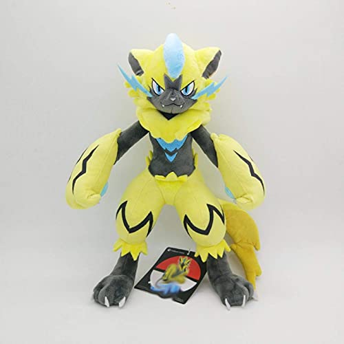 RONGZUN 32cm Anime zeraora Peluche Juguete eléctrico Gato Bestia Sistema Juguete Dulce Suave Tela muñeca para un Amigo