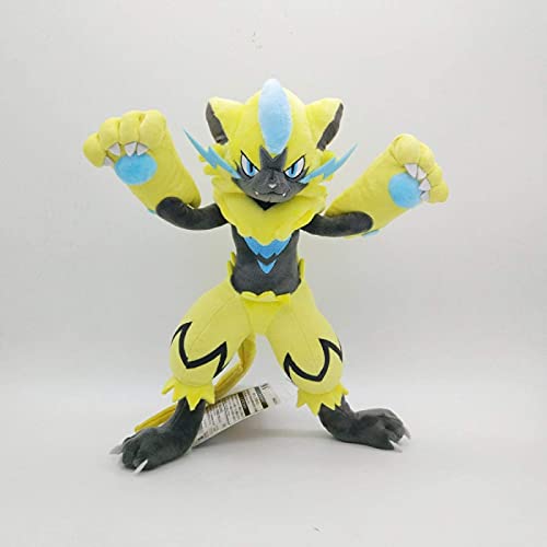 RONGZUN 32cm Anime zeraora Peluche Juguete eléctrico Gato Bestia Sistema Juguete Dulce Suave Tela muñeca para un Amigo